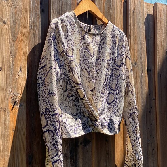 Idem / Idtto Snake Print Blouse – Size M - Picture 3 of 12